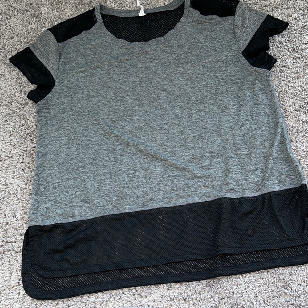 Champion size‎ XXL gray black mesh super soft t shirt lightweight